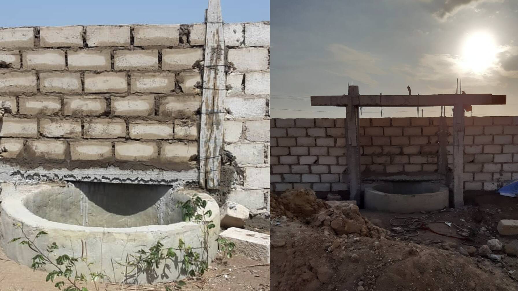 Renovationsarbeiten und Fertigstellung des grundstückeigenen Brunnens