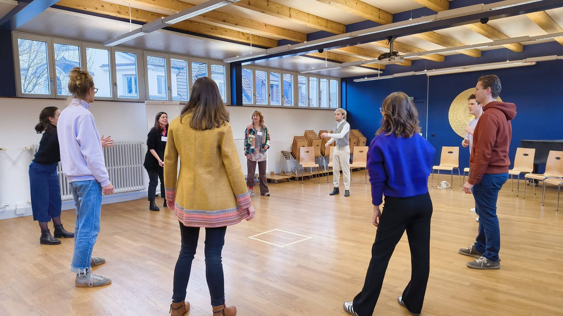 Projektmachende beim Workshop zu Auftrittskompetenz