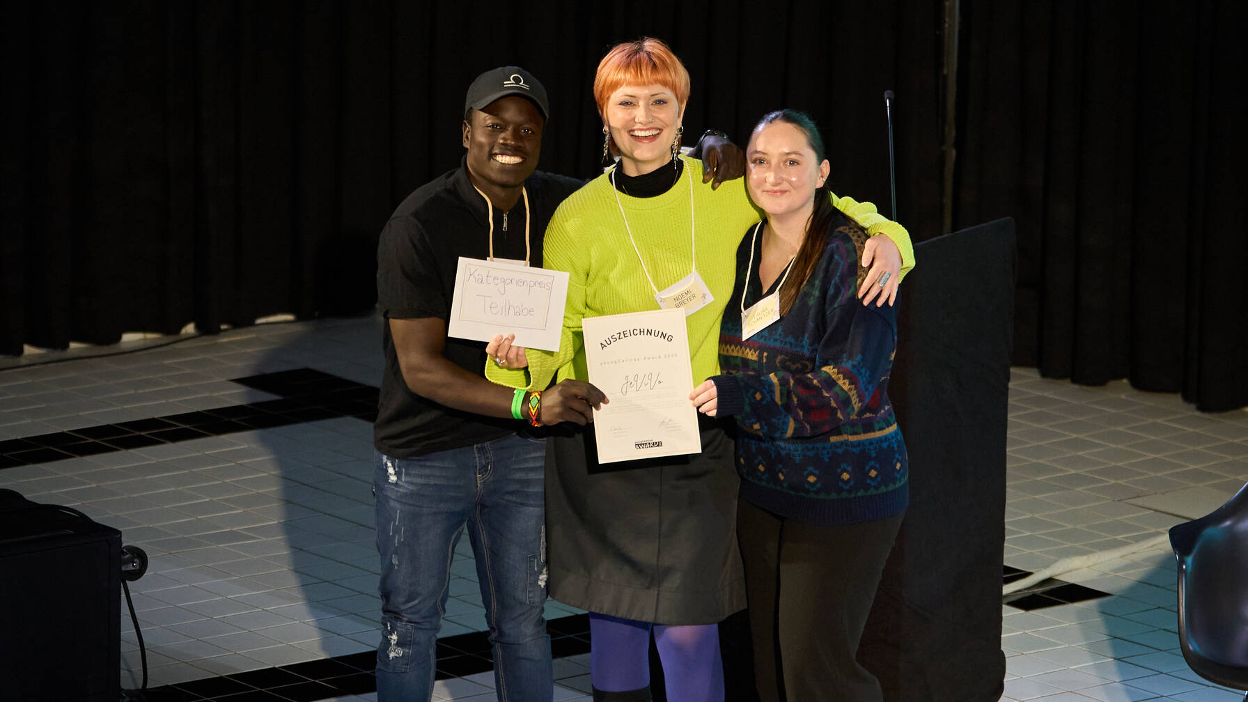 Projektmitglieder vom Projekt «JeViVo», ausgezeichnet mit einem Kategorienpreis