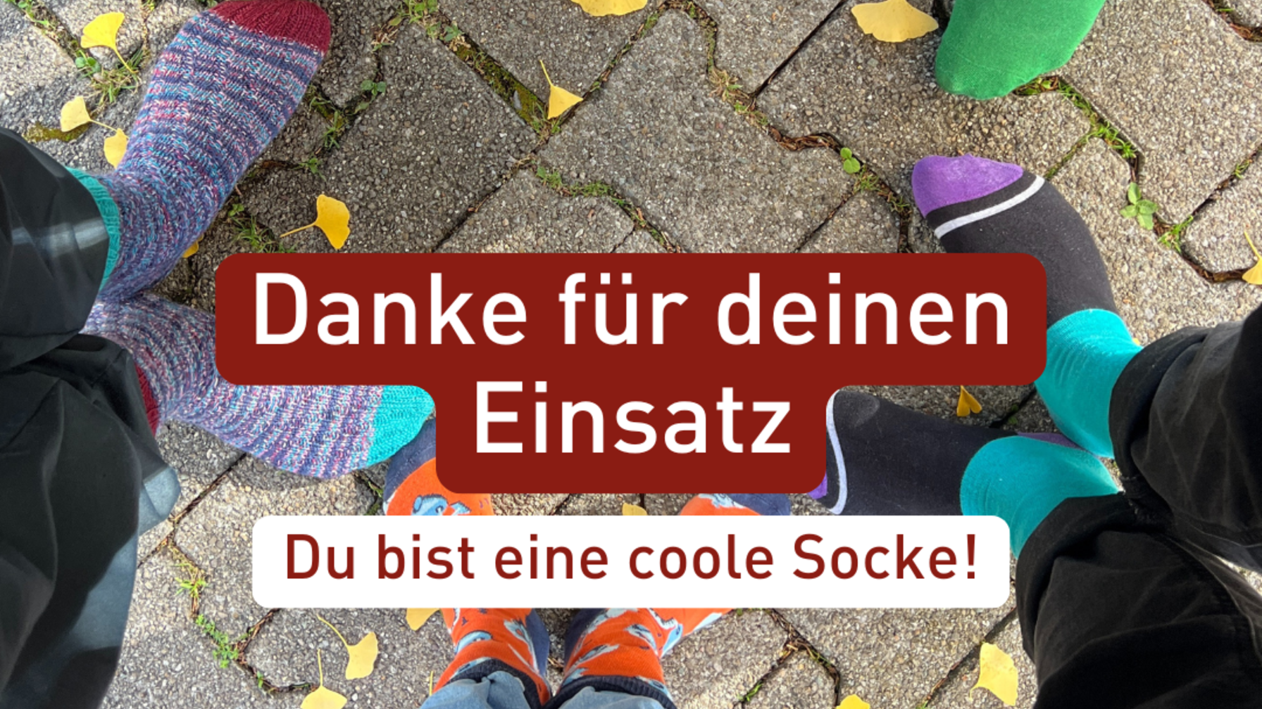 youngCaritas mit extrem coolen Socken