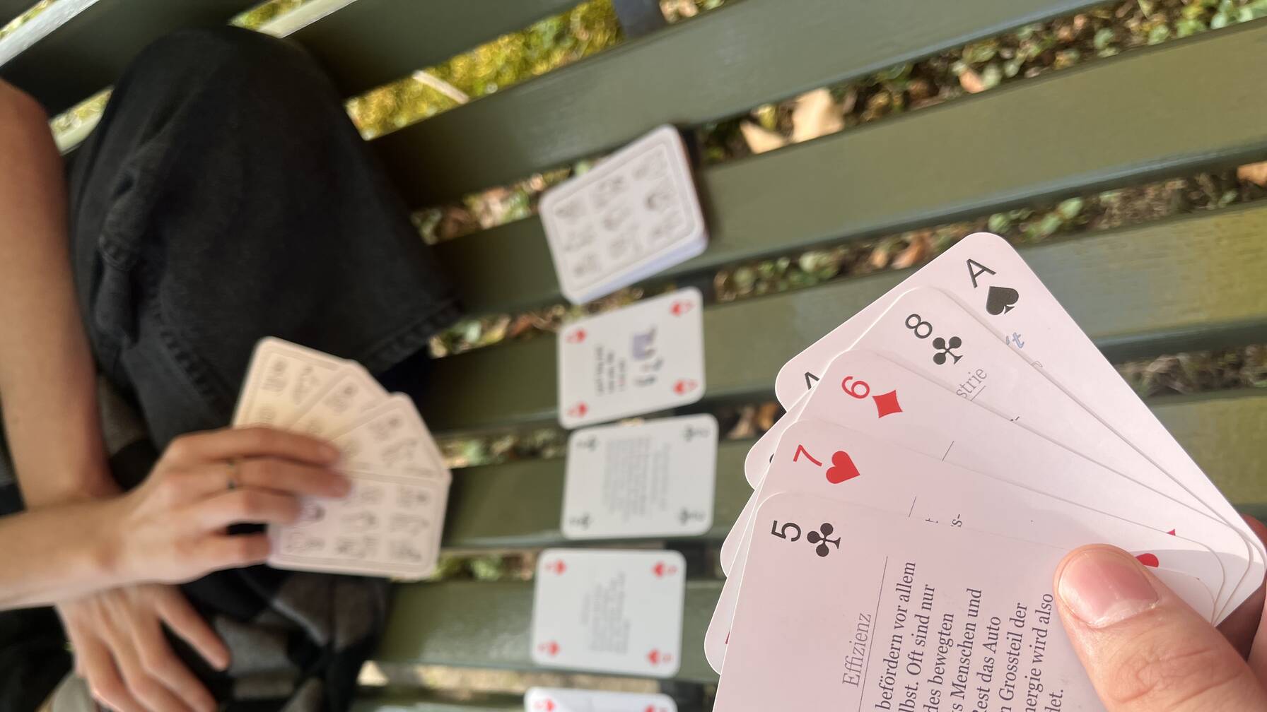Fotos der Spielkarten: „Spielkarten für die Verkehrswende“