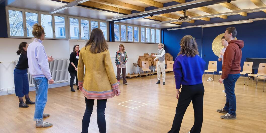 Projektmachende beim Workshop zu Auftrittskompetenz